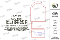 3D Mother's Day Floral Decor Laser Cut. Wall Decor SVG Product Image 2