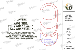 3D Mother's Day Floral Decor Laser Cut. Wall Decor SVG Product Image 2