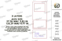 3D Mother's Day Floral Decor Laser Cut. Wall Decor SVG Product Image 2