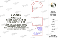 3D Mother's Day Floral Decor Laser Cut. Wall Decor SVG Product Image 2