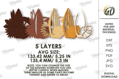 Multi Layered Summer Sign Laser Cut. Summer decor SVG Product Image 2