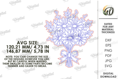 Paintable Floral Ornament Laser cut. Paint Ornament SVG Product Image 2