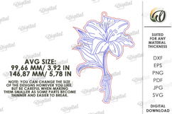 Paintable Floral Ornament Laser cut. Paint Ornament SVG Product Image 2