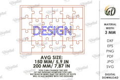 Paintable Wooden Kids Puzzle Laser Cut. Fairy SVG Product Image 3