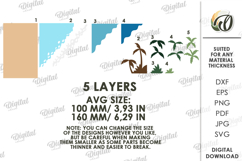 3D Paper Layered Artworks Bundle. Wall Decor Paper Craft SVG Product Image 3