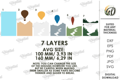 3D Paper Layered Artworks Bundle. Wall Decor Paper Craft SVG Product Image 5