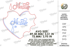 Personalized Nail Display Board Laser Cut. Nail Display SVG Product Image 2