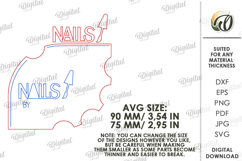 Personalized Nail Display Board Laser Cut. Nail Display SVG Product Image 2