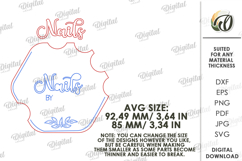 Personalized Nail Display Board Laser Cut. Nail Display SVG Product Image 2