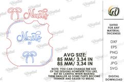 Personalized Nail Display Board Laser Cut. Nail Display SVG Product Image 2