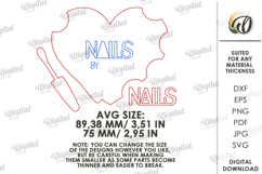 Personalized Nail Display Board Laser Cut. Nail Display SVG Product Image 2