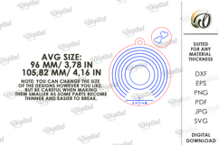 Personalized Song Ornament Laser Cut. Valentine SVG Product Image 2