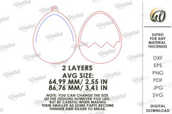 Personalized Easter Tag Laser Cut. Gift Tag SVG Product Image 2