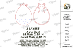 Personalized Easter Tag Laser Cut. Gift Tag SVG Product Image 2