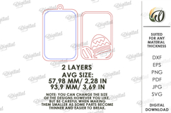 Personalized Easter Tag Laser Cut. Gift Tag SVG Product Image 2