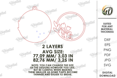 Personalized Easter Tag Laser Cut. Gift Tag SVG Product Image 2