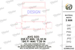 Pregnancy test box Laser Cut. Baby Announcement SVG Product Image 3