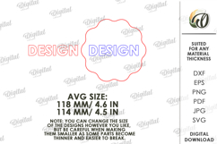 Boho Home Decor Laser Cut. Floral wall art. Layered sign SVG Product Image 2