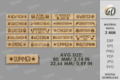 Interchangeable countdown Laser Cut. Home decor SVG Product Image 2