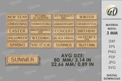 Interchangeable countdown Laser Cut. Home decor SVG Product Image 2