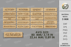 Interchangeable countdown Laser Cut. Home decor SVG Product Image 4