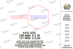 Boho Home Decor Laser Cut. Floral wall art. Layered sign SVG Product Image 4