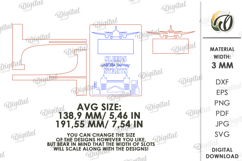 Sleeps Until Vacation Countdown Plague Laser cut Product Image 2