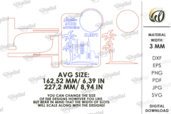 Sleeps Until Vacation Countdown Plague Laser cut Product Image 2