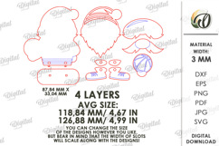 Sport Gnome Laser Cut. Gnome Decor SVG Product Image 2