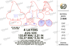 Sport Gnome Laser Cut. Gnome Decor SVG Product Image 2