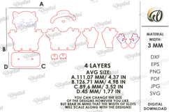 3D Spring Animal Decor Laser Cut. Stand Decor. Cat SVG Product Image 2