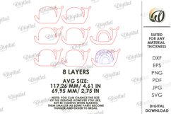 3D Spring Animal Stand Decor Laser Cut. Snail SVG Product Image 2