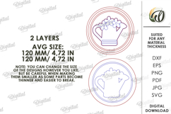 3D Spring Decor Laser Cut. Home Decor SVG Product Image 2