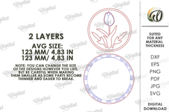 3D Spring Decor Laser Cut. Home Decor SVG Product Image 2