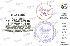 3D Spring Decors Bundle Laser Cut. Home Decor SVG Product Image 5