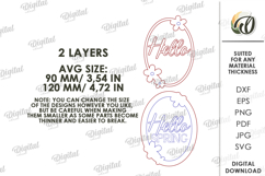 3D Spring Decor Laser Cut. Home Decor SVG Product Image 2