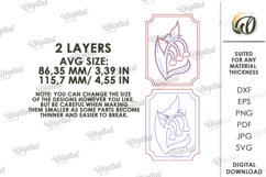 3D Spring Decor Laser Cut. Home Decor SVG Product Image 2