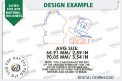 St. Patrick’s Day Gift Tag Laser Cut. Lucky Charm SVG Product Image 2