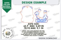 St. Patrick’s Day Gift Tag Laser Cut. Lucky Charm SVG Product Image 2