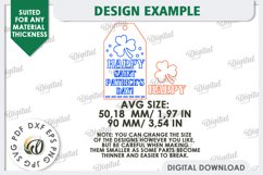 St. Patrick’s Day Gift Tag Laser Cut. Lucky Charm SVG Product Image 2