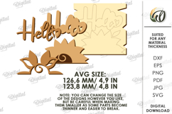 Sunflower Wall Decor Laser Cut. Wall Decor SVG Product Image 2