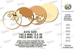 Sunflower Wall Decor Laser Cut. Wall Decor SVG Product Image 2