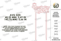Sweet Sixteen Party Decor Lasercut. Birthday Party Decor SVG Product Image 2