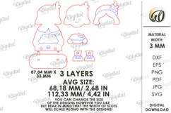 Thanksgiving Stand Decor Laser Cut. Pilgrim SVG Product Image 2