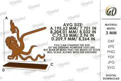 Toilet Paper Holder Laser Cut. Toilet Paper Stand SVG Product Image 2