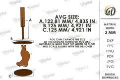 Toilet Paper Holder Laser Cut. Toilet Paper Stand SVG Product Image 2
