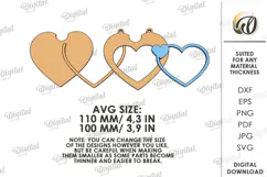 Valentine's Day Photo Frame Laser Cut. Wall Photo Frame SVG Product Image 2