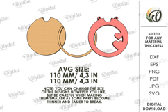 Valentine&#039;s Day Photo Frames Bundle Laser Cut. Valentine SVG Product Image 5