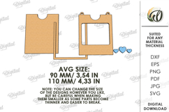 Valentine's Day Photo Frame Laser Cut. Wall Photo Frame SVG Product Image 2