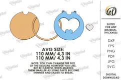 Valentine's Day Photo Frame Laser Cut. Wall Photo Frame SVG Product Image 2